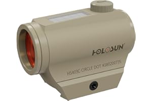 ‎HOLOSUN Holosun HS403C-FDE Microdot Rotpunkt Visier mit 2MOA Punkt Absehen und Solarzelle, FDE, Picatinny Schiene, für die Jagd, Sportschießen und Softair, Tactical Micro red dot SI… - 70133738