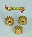 Produktbild Slotdevil Messing Motorritzel 11 Zähne M50 für 2 mm Motorwelle (3 Stück)