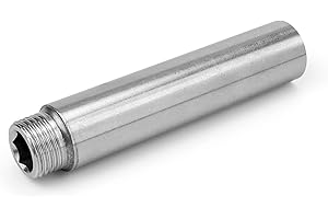 11,4cm Braccio di Prolunga per Doccia, JANDH G1/2 Esperienza Doccia Potenziata, Tubo di Prolunga per Soffione Doccia, Tubo di Prolunga per Soffione Doccia in Acciaio Inox