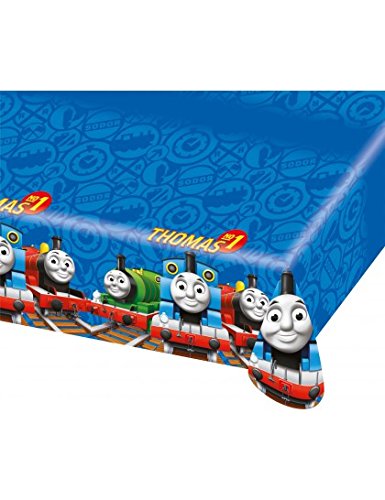 Amscan – 552160 – Tischdecke laminiert Thomas und Friends – 120 x 180 cm