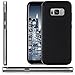 Produktbild zanasta Schutzhülle für Samsung Galaxy S8, Hülle Hybrid Case aus Silikon und TPU Rahmen Schwarz/Silber