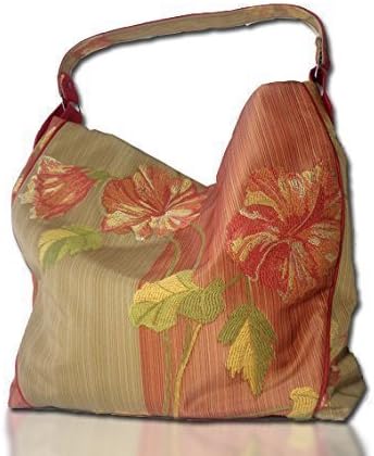 Italian Lampasso handbag, women purse with vegan leather shoulder, unique bag, handmade handbags BBagdesign.