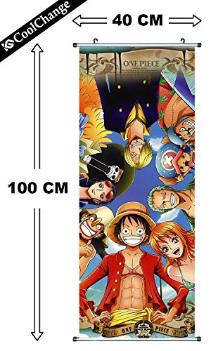 CoolChange Kakemono / Poster de la serie One Piece, tema: Piratas Sombrero de Paja