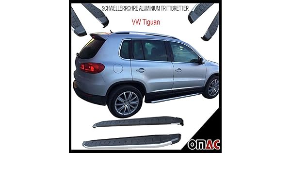 Skirt Tube Aluminium Running Boards For Vw Tiguan 2007 Dolunay