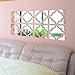 Produktbild Hunpta 20pcs Acrylspiegel Wand Aufkleber abnehmbare DIY Aufkleber Vinyl Wandbild Hauptdekor (Silber)