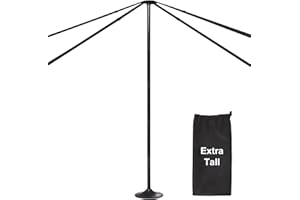 Explore Land Adjustable Boat Cover Support Pole 5 Pieces with Straps for V Hull, Jon and Pontoon Boat (Exter Tall)