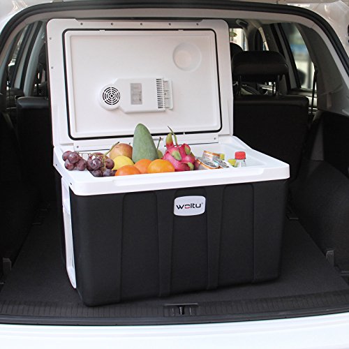 WOLTU Kühlbox, Thermo-Elektrische Mini-Kühlschrank, 50L Isolierbox warmhalten oder kühlen, 12V&220V, für Auto und Camping - 6