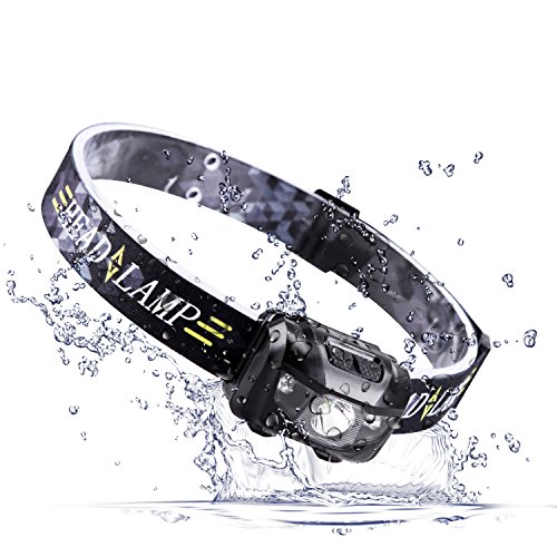 STCT 3W LED Stirnlampe Kopflampe, Wasserdicht leicht bequem, 3 Leuchtmodi, LED Stirnlampe, Kopflampe zum joggen, spazieren gehen mit dem Hund, campen, klettern, fischen, Radfahren, lesen im dunkeln, DIY Arbeiten, USB Kabel inklusive, 45 Grad einstellbar von Street Cat - 5