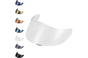 EvoParts Visiera GT4-1 GT4-2 compatibile casco AGV K1 K1S K5 K5S pinlock ready (Trasparente, L-ML-XL-XXL)