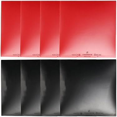 4 Coperture In Gomma Per Racchette Ping Pong - Ricambio, Superficie Adesiva Per Effetto