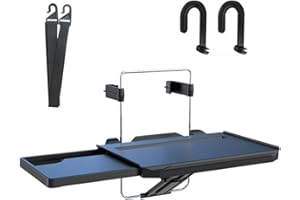 Voiakiu Support pour Ordinateur Portable pour Voiture - Plateau sièges Volant Voiture,Plateau d'appui-tête pour siège arrière pour Manger, Manger, Boire, écrire, Ordinateur Portable