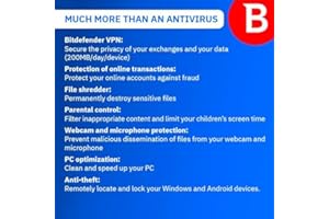 Bitdefender Total Security | 3 appareils | 1 an | PC/Mac/Smartphone | Code envoyé par la poste