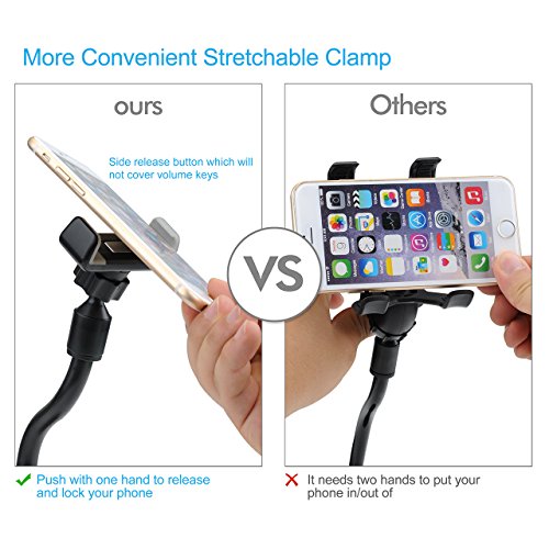 Supporto Smartphone Auto VicTsing Supporto Cellulare Parabrezza con Ventosa, Universale Porta 360Â¡Ã£ Rotazione per iPhone 7 7 Plus 6S 6 5S 4S 4, Samsung Galaxy HUAWEI Nokia LG, altri Smartphone e GPS Dispositivo. Nero