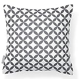 Izabela Peters Designer wasserfester Stoff Garten Außen Kissen -Marrakech Sammlung - entworfener Bedruckt & Handgefertigt in Großbritannien - Bahia - Grau & Weiß Izabela Peters Designer wasserfester Stoff Garten Außen Kissen -Marrakech Sammlung - entworfener Bedruckt & Handgefertigt in Großbritannien - Bahia - Grau & Weiß