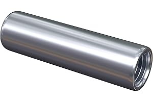 NIMA PARTS Lot de 10 manchons filetés ronds - inoxydables - Écrous de connexion, écrous longs, manchons filetés, manchons d'écartement, entretoises, manchon fileté (M10 x 30)