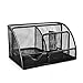 Produktbild aibecy Schreibtisch Organizer für Büro/Desktop Organizer – Drahtgeflecht Multifunktionsgerät mit 7 Fächern, Schwarz