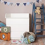 Puckdaddy „R-1M15“ Extra Rundkante M in 15 cm Höhe! Wickelaufsatz für alle IKEA Malm Kommoden - 6