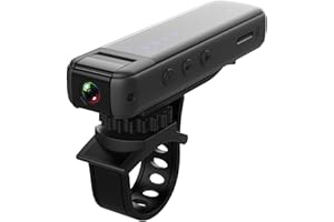 Andoer Caméra corporelle WiFi 1080P avec enregistrement audio et vidéo - Mini caméra vidéo portable à objectif rotatif 180° - Clip arrière - Support de vélo