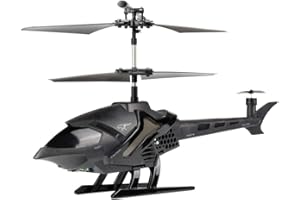 FLYBOTIC - Hélicoptère Télécommandé Sky Cheetah 24 cm - Utilisation intérieure - Jouet Volant 3 canaux Infrarouge - Hélicoptère Noir - Dès 10 Ans
