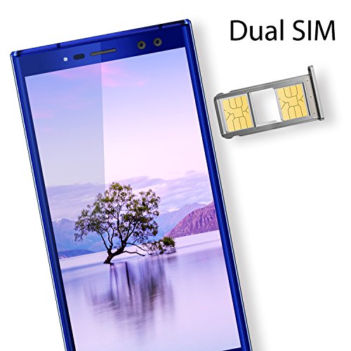Oukitel K3 4 Kameras Handy Ohne Vertrag 6000mAh Akku 5.5 Zoll Touch-Display 1920*1080pixel Double (16MP+2MP) 64GB Interner Speicher 4GB Ram Octa Core 4G Dual SIM Smartphone Fingerabdruck-Blau