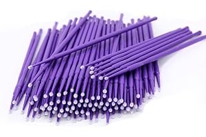 PARENCE.- Zestaw 100 precyzyjnych środków czyszczących - Bawełniana głowica, idealna do elektroniki, biżuterii i ozdób - Długość 9,5 cm - Praktyczna kieszeń na suwak, losowy kolor