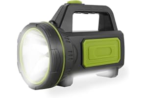 KTCINA Lampe Torche Led Ultra Puissante Rechargeable USB 13500 Lumens 6000 mah avec Lumière Latérale Lampe de Poche Etanche Haute Puissance pour Urgence Chasse Randonnée Camping (Avec Lumière Latérale)