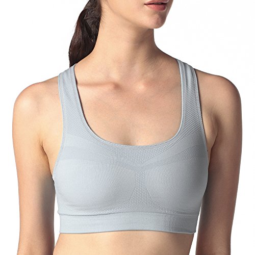 Reggiseni sportivi Abbigliamento YDTOPS Donna Reggiseno Sportivo con Imbottitura Rimovibile Senza Ferretto Traspirante Sports Bra Push up per Palestra Allenamento