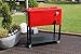 Produktbild Beauty.Scouts Retro Kühlbox "Retro Freeze" rot Gartenkühlschrank auf Rollen 2-geteilter Deckel 76 Liter Fassungsvermögen BHT ca. 39x84x79 cm