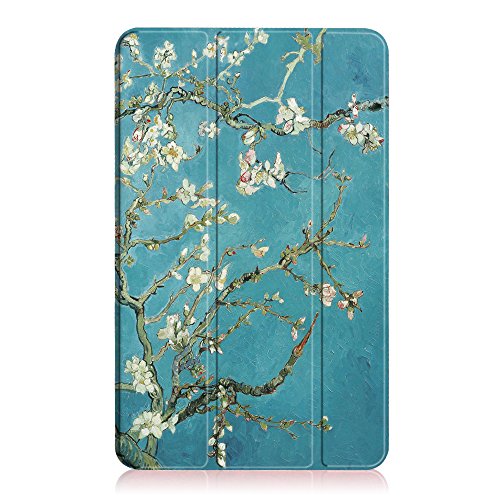Fintie Samsung Galaxy Tab A 10.1 Hülle – Ultra Schlank Superleicht Ständer Smart Shell Case Cover Schutzhülle Etui Tasche mit Auto Schlaf / Wach Funktion für Samsung Galaxy Tab A 10,1 Zoll T580N / T585N Tablet (2016 Version), Mandelblüten - 8