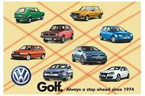 Preisvergleich Produktbild VW Golf Blechschild 30x20cm, Golfparade - KUKBB9153
