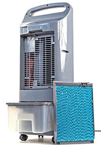 Mobiles Klima-Gerät 60W 6L sehr leise Air-Cooler 3 in 1 Timer-Funktion Fern-Bedienung LED-Display weiß ohne Schlauch Ventilator Klima-Anlage Kühler Raum-Lüfter Luft-Erfrischer Lüftung - 9