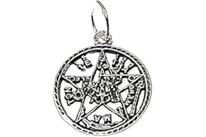 Inmaculada Romero IR Colgante plata ley 925m 19mm. esotérico Tetragramatón pequeño [AA7837]