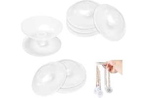 KLAIMBMO 8 pezzi rocchetti Kumihimo, rocchetti di plastica vuoti, rocchetti di plastica bianchi vuoti, rocchetti di plastica vuoti per filati, rocchetti di filo artigianale diametro 5,3 cm