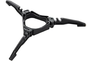 Fire-Maple Gas Canister Stand Foldable Fuel Gas Tank Bracket Support Gas Bottle Tripod Cartridge Holder for Camping Picnic Bikepacking (Black)