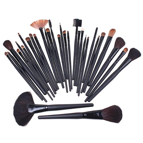 LaRoc 32 Piece Makeup Brush Cosmetic Set Kit Eyeshadow Foundation Powder Blush