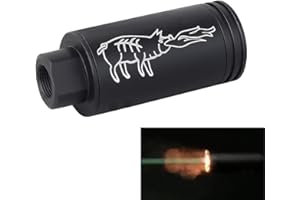 WLXW Mini Simulato Spitfire Tracer Unit Accendino S Tattico Airsoft Pistola Automatica Luce BBS Si Illumina al Buio per 14 Mm CCW / 10 Mm CW Filettatura M14 CCW A M11 CW Filetto Pistole Airsoft