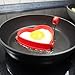 Produktbild HENGSONG Silikon Spiegeleierform Frühstück Spiegelei Schimmel Schimmelpilze Eierform (Herz)
