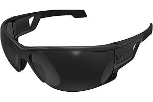 Mechanix Wear Gafas de seguridad Tactical Type-N (talla única, negro ahumado/ahumado)
