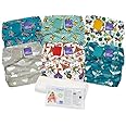 Bambino Mio Miosolo Set Pannolini Lavabili - 6 Pezzi Taglia Unica | Con Inserti E Detergente | Design Assortiti
