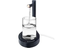 ‎KEAGAN KEAGAN Elektrischer Tisch-Wasserflaschenspender, USB-Automatischer Wasserspender, tragbare Trinkwasserpumpe, fassmontierter Wasserspender für Küche, Büro, Camping(Blau)
