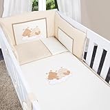 8-tlg. Bettsetpaket Sleeping Bear in beige inkl. Himmelstange, Decke und Kissen - 5