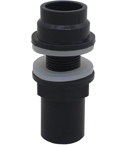 Sibo/Aquaforte 2 pezzi raccordo per serbatoio in PVC filettatura serbatoio laghetto 50 mm