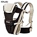 ELENKER™ Adjustable 4 Positions Carrier 3D Backpack Pouch Bag Wrap Soft Structured Ergonomic Sling Front Back Newborn Baby Infant Khaki