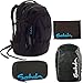 Produktbild satch by Ergobag Black Bounce 4-teiliges Set Rucksack, Schlamperbox, Geldbeutel & Regenhaube Schwarz