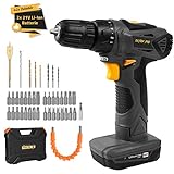 ✅ Das Akkubohrer Set ist leicht und kompakt, mit einem ergonomischen Griff für besseren Halt, Kontrolle und Komfort. Für zu Hause oder am Arbeitsplatz, kann mit allen Heimwerker- und Gartengeräten verwendet werden