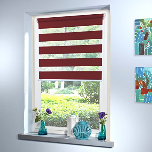 Doppelrollo Bordeaux Rot SUNWORLD - 2