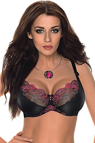 Gorsenia K101 Florence soft bra, Size 38K, Black