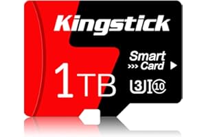 KINGSTICK Mini SD Card 1TB Memory Card 1TB TF Card 10-Class High Speed Mini SD Card with Adapter for Tablet/Mobile Phone/Monitoring/Camera/Tachograph