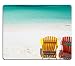 Produktbild Mousepads Colorful Adirondack-Gelb und Orange Lounge Stühle bei Tropical Beach in Karibik Bild 30353625 von MSD Matte Individuelle Desktop Laptop Gaming Mauspad