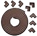 Ultimate VALUE BUNDLE Premium 17ft Edge And 8 Corner Guards - Keep Toddlers Safe While They Learn to Walk. FREE 2 Pack Of Home Safety Cabinet Locks Protectors. Easily Affix The Child Safety Bumpers to All Types of Furniture. Stylish Coffee / Brown Color. Won't Damage Furniture. Ultra Thick. Child Safe. Cover 20 feet of Sharp Edges And Corners. Lifetime Guarantee on All Protectors.